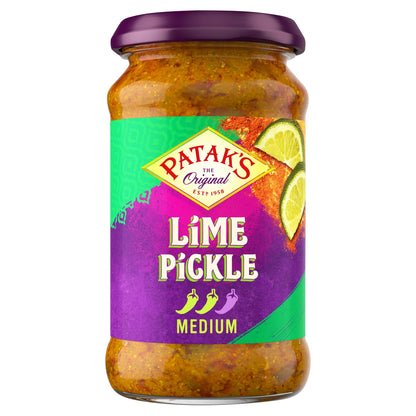 Pataks Lime Pickle Medium 283g by PATAK'S