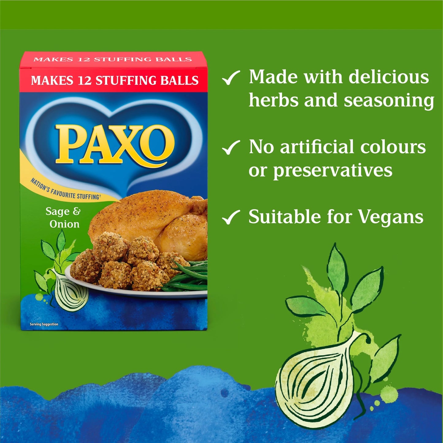 Sage & Onion Stuffing Mix 170g by PAXO
