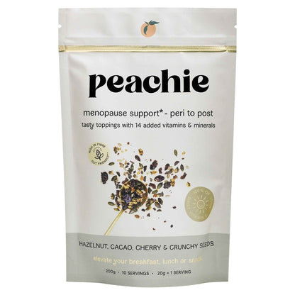 Hazelnut, Cacao & Cherry Toppings For Menopause 200g by peachie