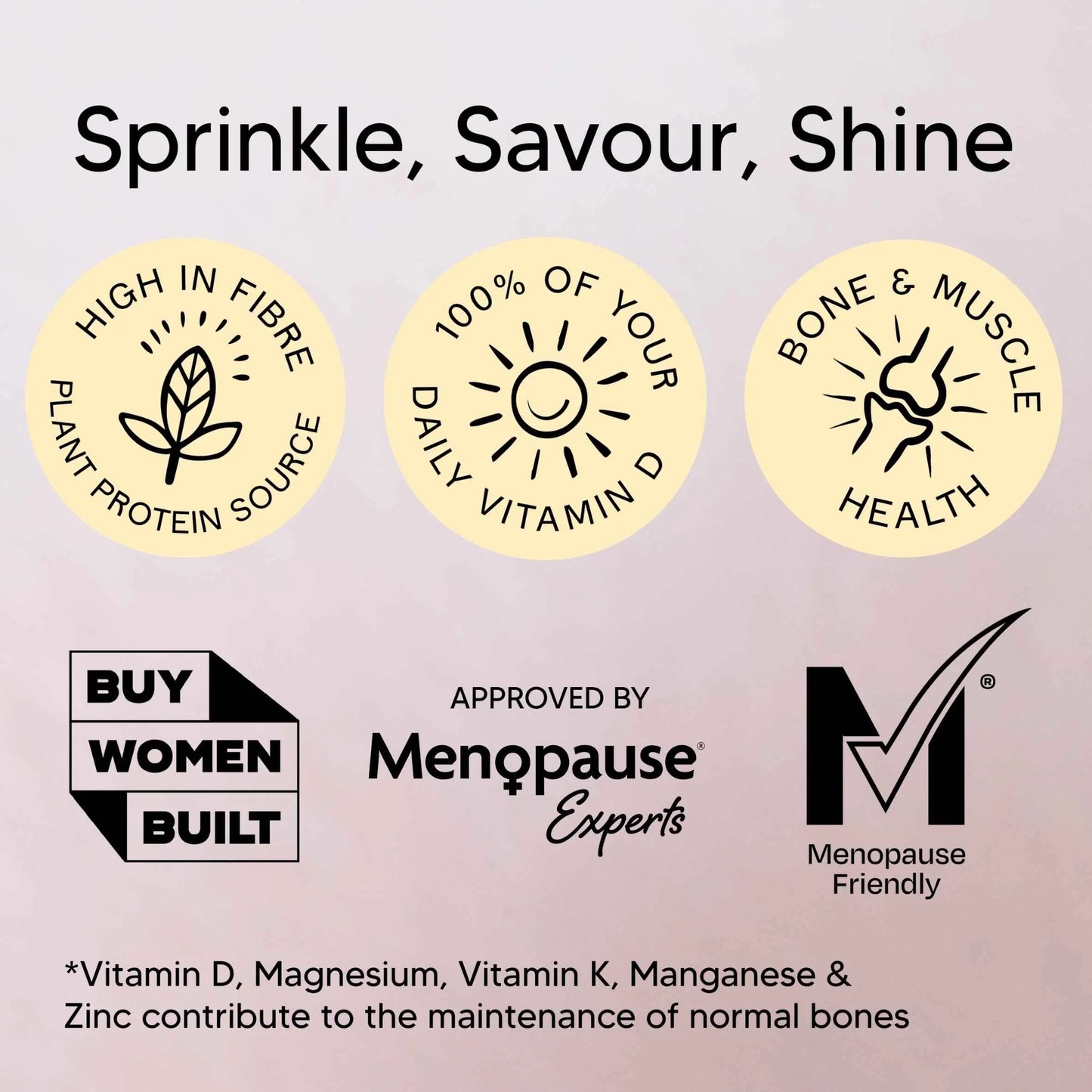 Hazelnut, Cacao & Cherry Toppings For Menopause 200g by peachie