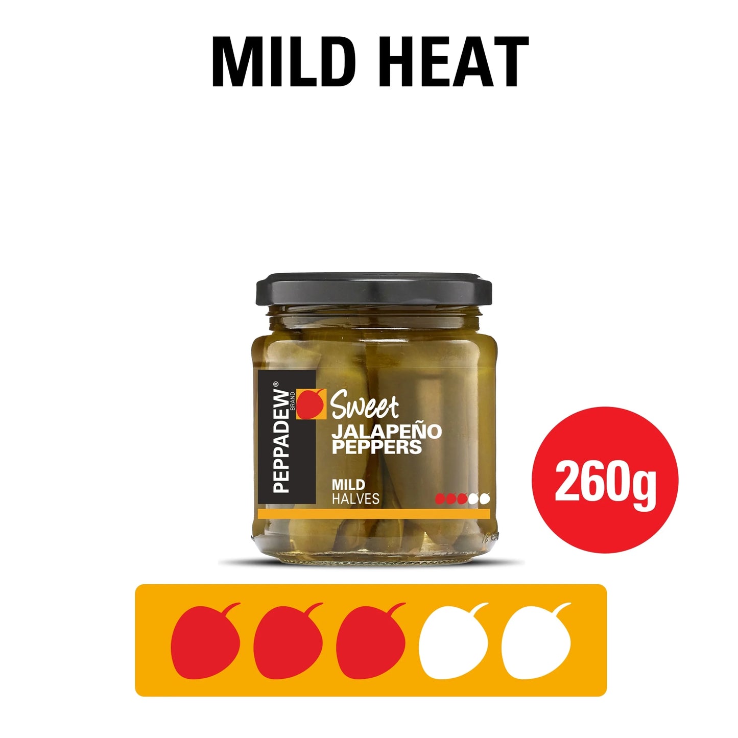 Sweet Jalapeno Peppers, Mild Halves by PEPPADEW