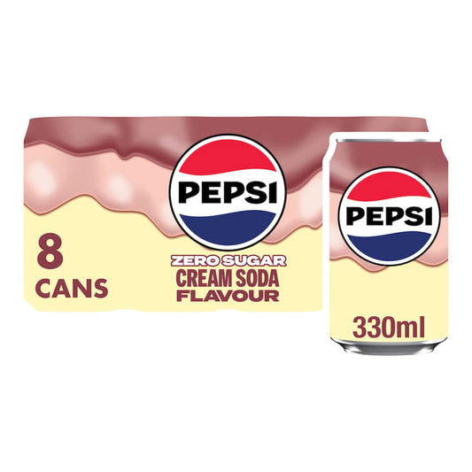 Cream Soda Soft Drink Cans 8x330ml by PEPSI