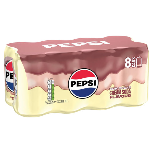 Cream Soda Soft Drink Cans 8x330ml by PEPSI