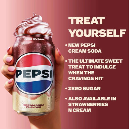 Cream Soda Soft Drink Cans 8x330ml by PEPSI