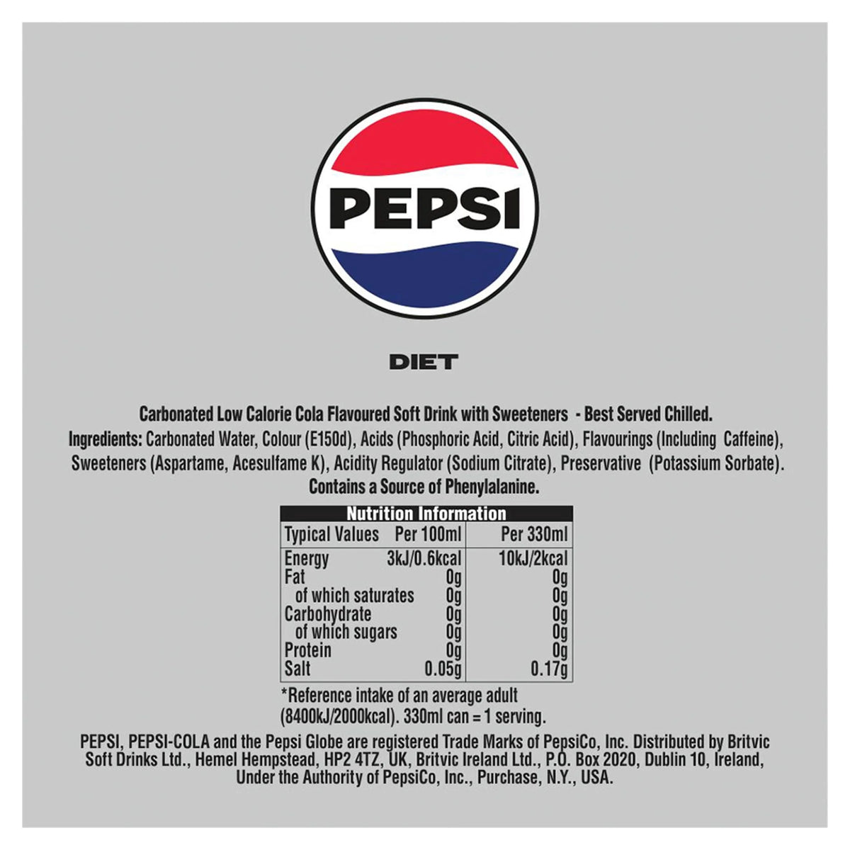 Diet Soft Drink 330ml by PEPSI