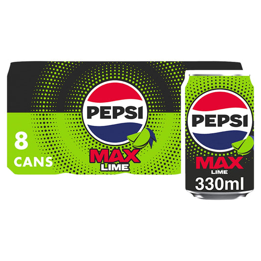 Max Lime No Sugar Cola Cans 8x330ml by PEPSI