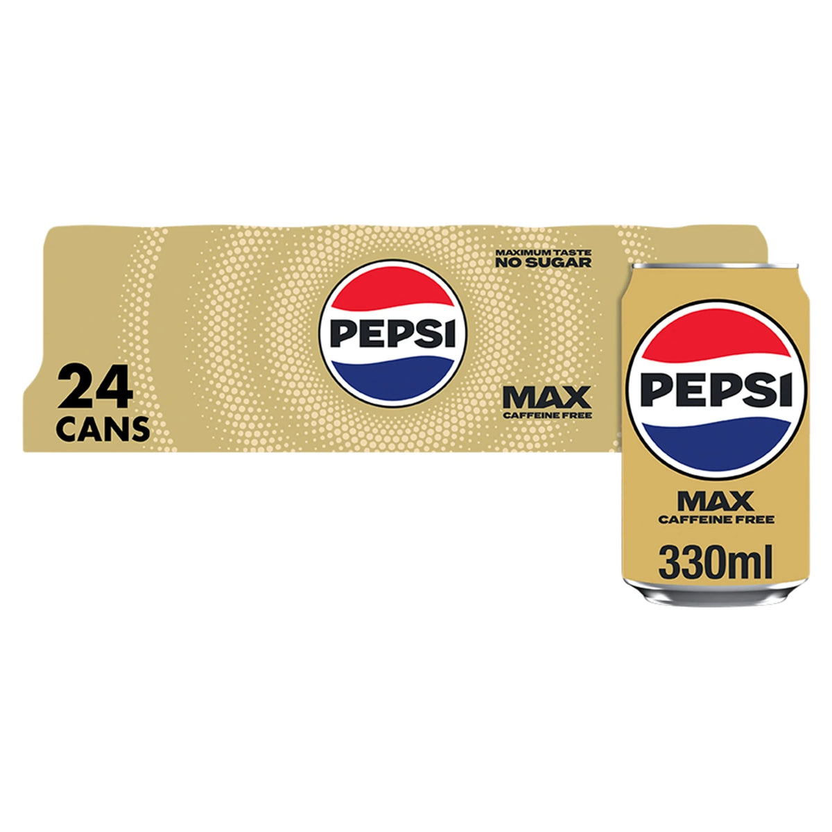 Max No Caffeine No Sugar Cola Cans 24x330ml by PEPSI