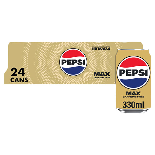 Max No Caffeine No Sugar Cola Cans 24x330ml by PEPSI
