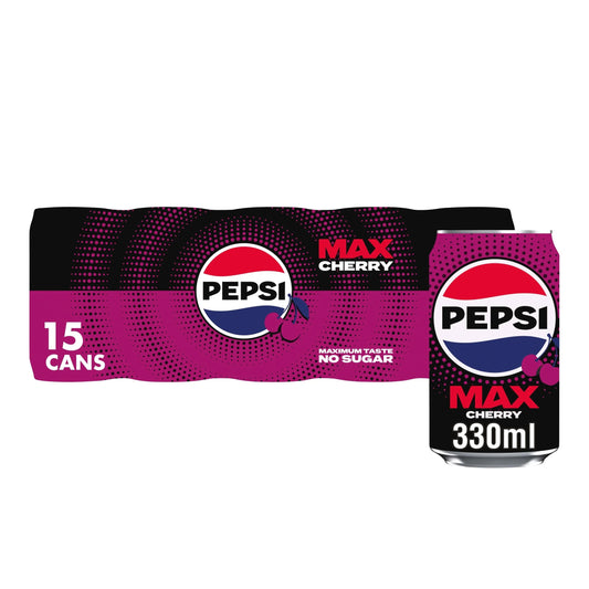 Max No Sugar Cherry 15 X 330ml by PEPSI
