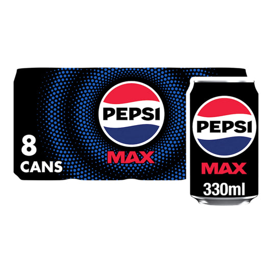 Max No Sugar Cola Cans 8x330ml by PEPSI