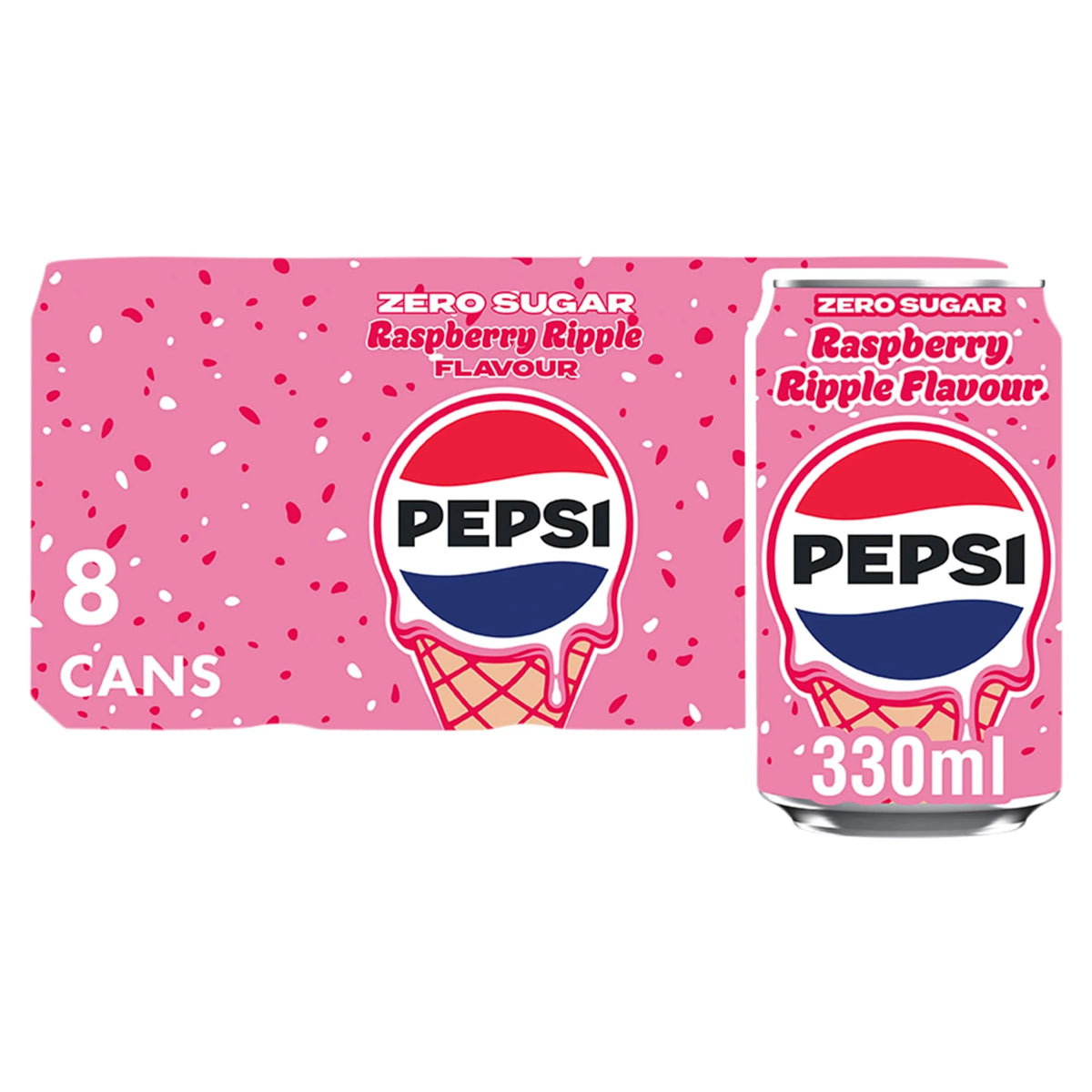 Raspberry Ripple Flavour 8 X 330ml by PEPSI