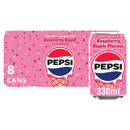 Raspberry Ripple Flavour 8 X 330ml by PEPSI