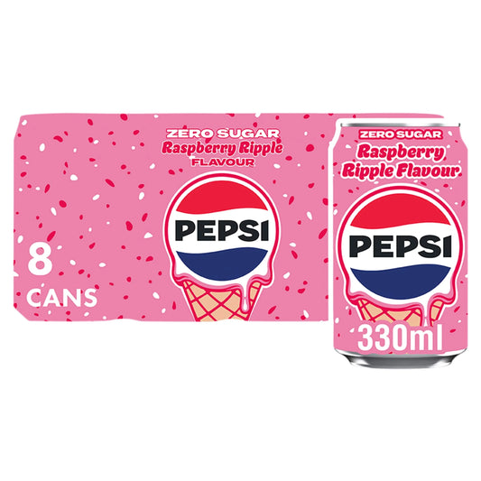 Raspberry Ripple Flavour 8 X 330ml by PEPSI