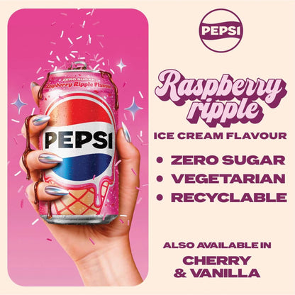 Raspberry Ripple Flavour 8 X 330ml by PEPSI