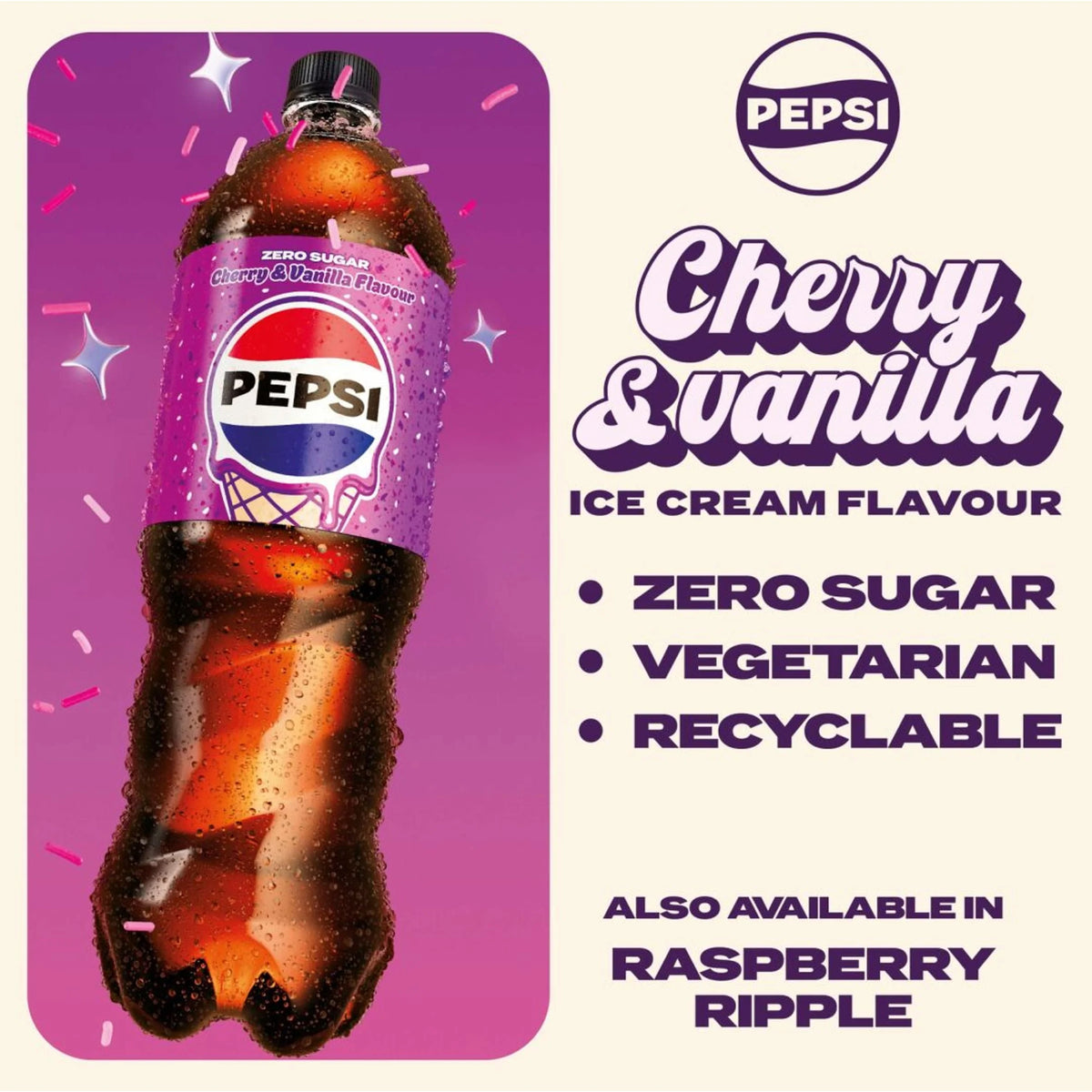 Zero Sugar Cherry & Vanilla Flavour by PEPSI