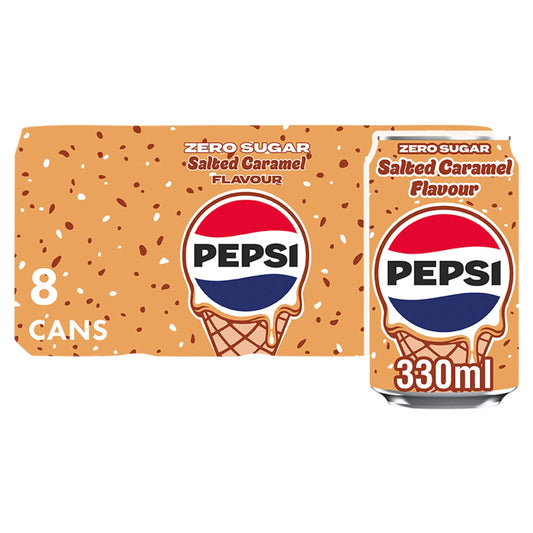 Zero Sugar Salted Caramel Flavour 8 X by PEPSI