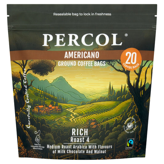 Americano 20 Coffee Bags 160g by PERCOL