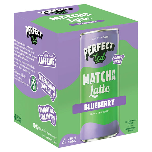 Matcha Latte Blueberry 4x250ml by PERFECT ted