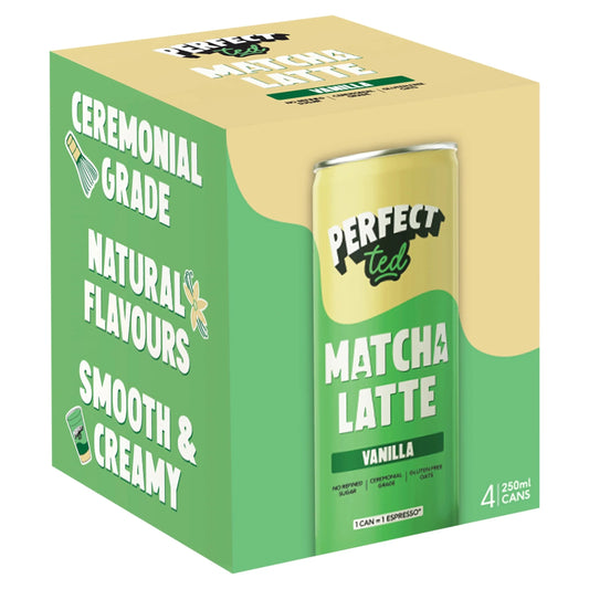 Perfectted Matcha Latte Vanilla 4x250ml by PERFECT ted