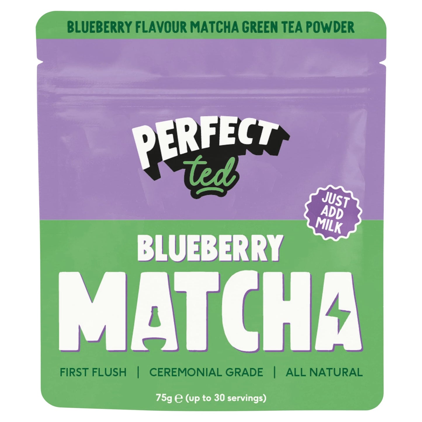 Perfectted Matcha Powder Blueberry 75g by PERFECT ted