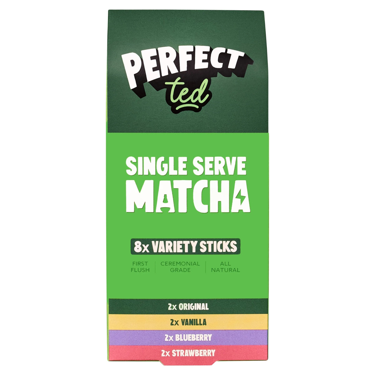 Perfectted Matcha Sachets Variety Pack 8 Pack by PERFECT ted