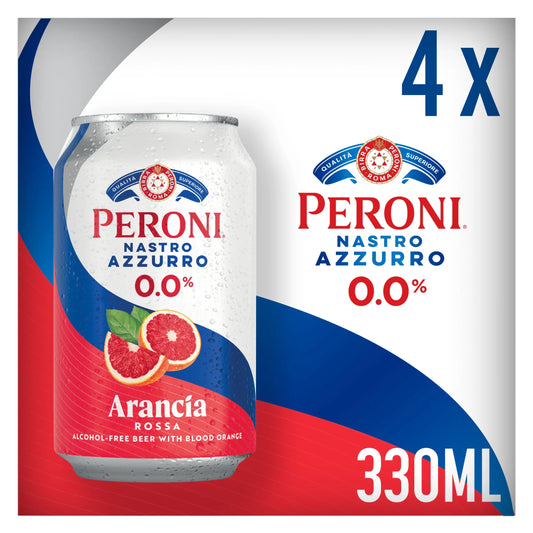 0.0% Blood Orange Alcohol Free Beer by PERONI at The British Vault