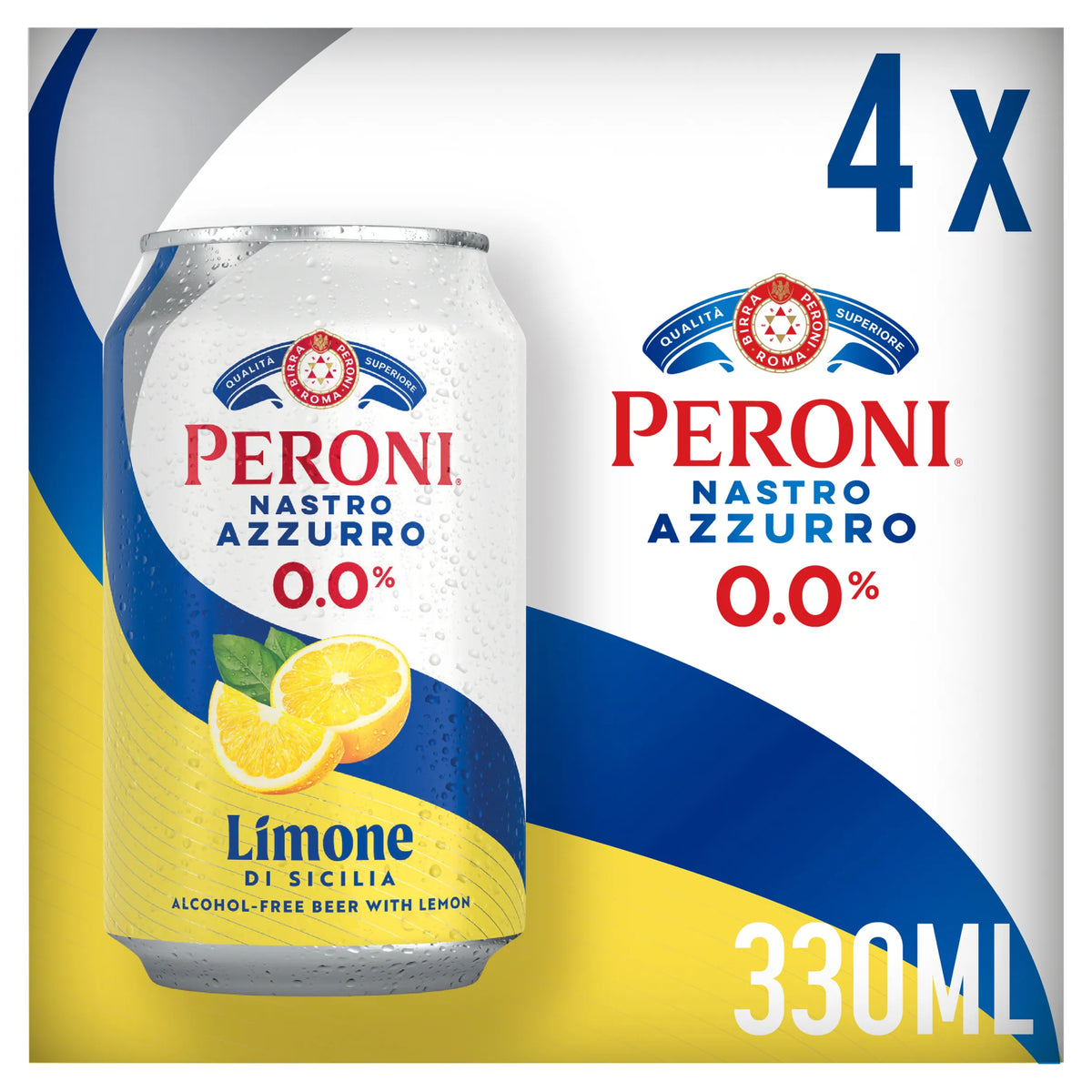 0.0% Lemon Alcohol Free Beer Cans by PERONI at The British Vault