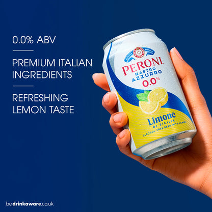 0.0% Lemon Alcohol Free Beer Cans by PERONI at The British Vault