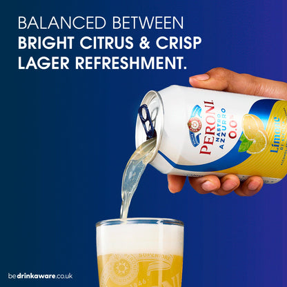 0.0% Lemon Alcohol Free Beer Cans by PERONI at The British Vault