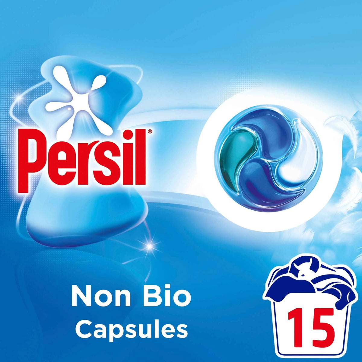 Non Bio 4 In 1 Laundry Washing Detergent Capsules 15 Washes by Persil
