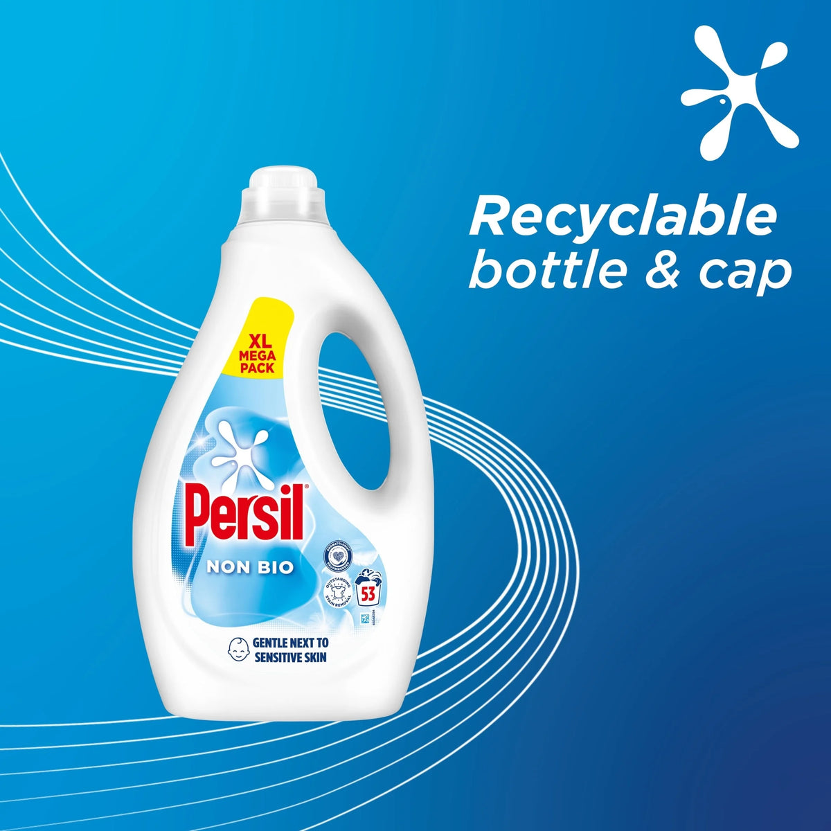 Non Bio Laundry Washing Liquid Detergent 53 Washes 1431ml by Persil
