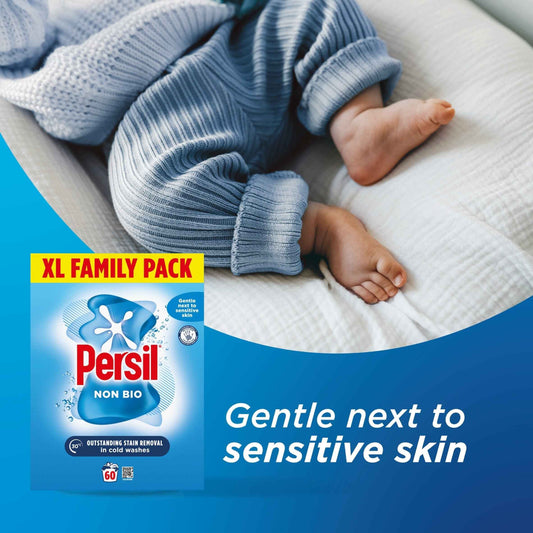 Non Biological Washing Powder 60 Wash 3kg by Persil