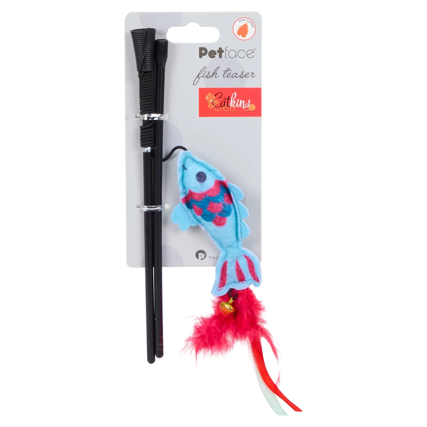 Catkins Catnip Fish Teaser Cat Toy by Petface