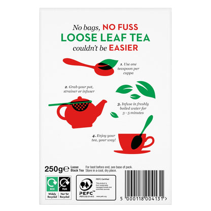 Loose Leaf Black Tea 80 Cups 250g by PG TIPS