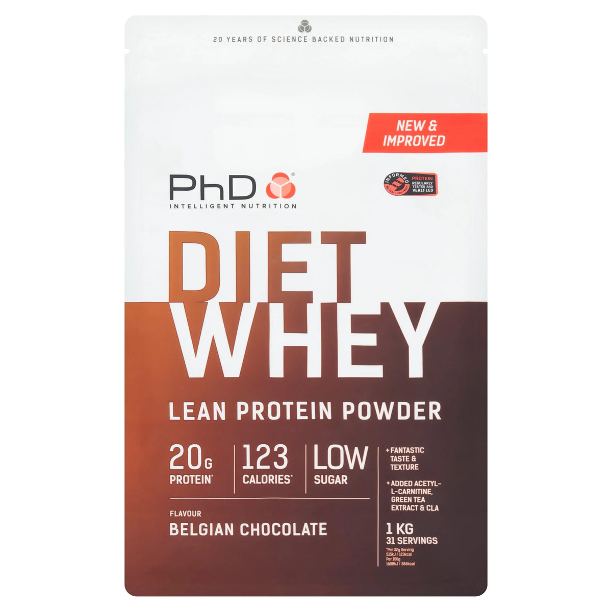 Phd Diet Whey Protein Powder - Belgian by PHD Nutrition