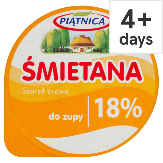 Smietana Sour Cream 18% Fat 200g by PIATNICA