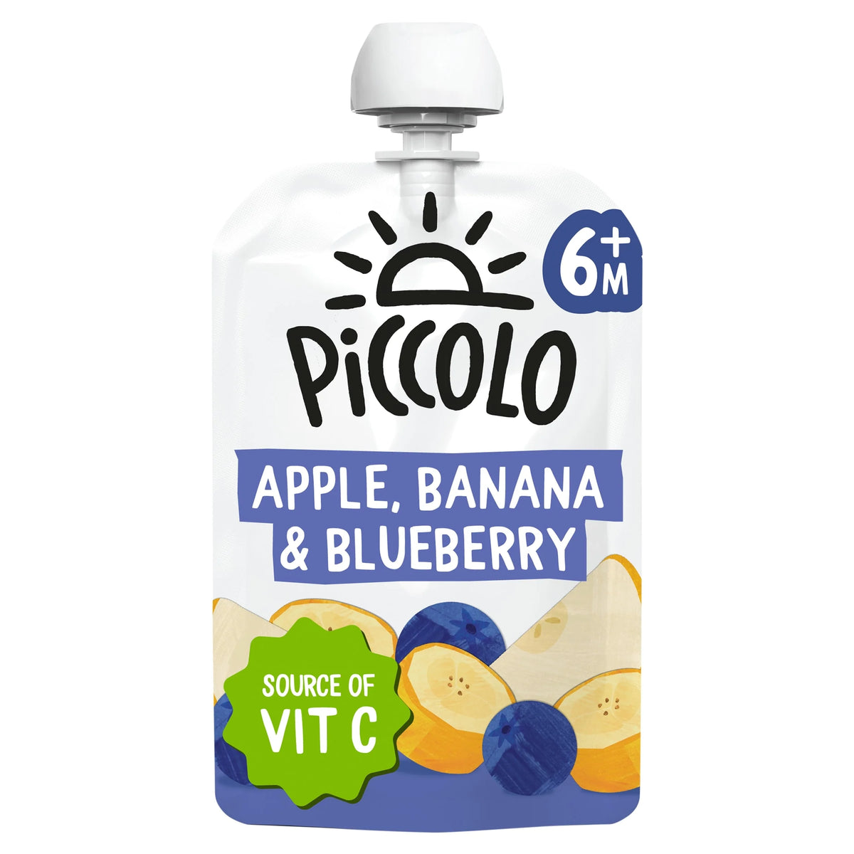 Org Bana Bl/berry & Apl Baby Food 100g by PICCOLO