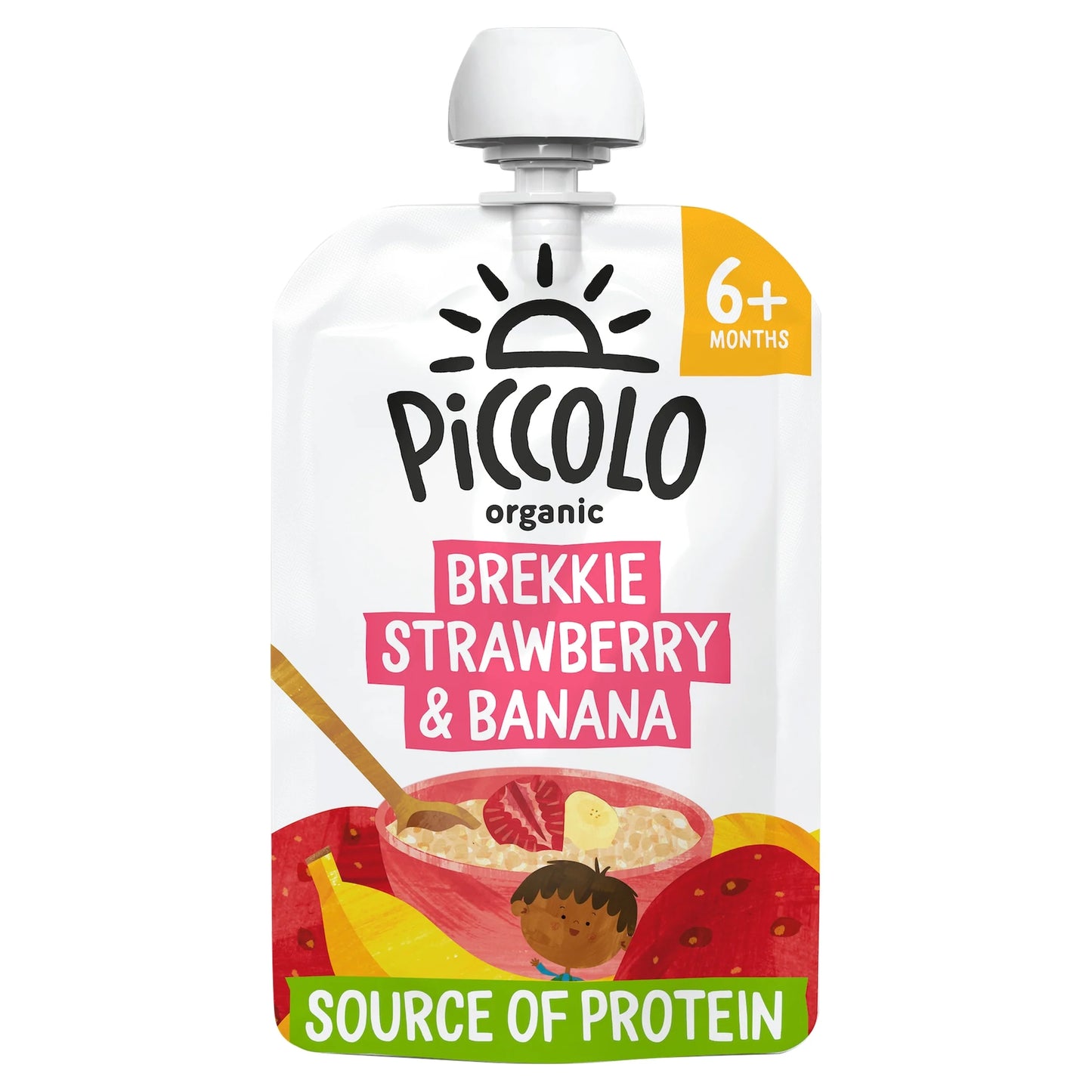 Organic Brekkie Strawberry & Banana by PICCOLO
