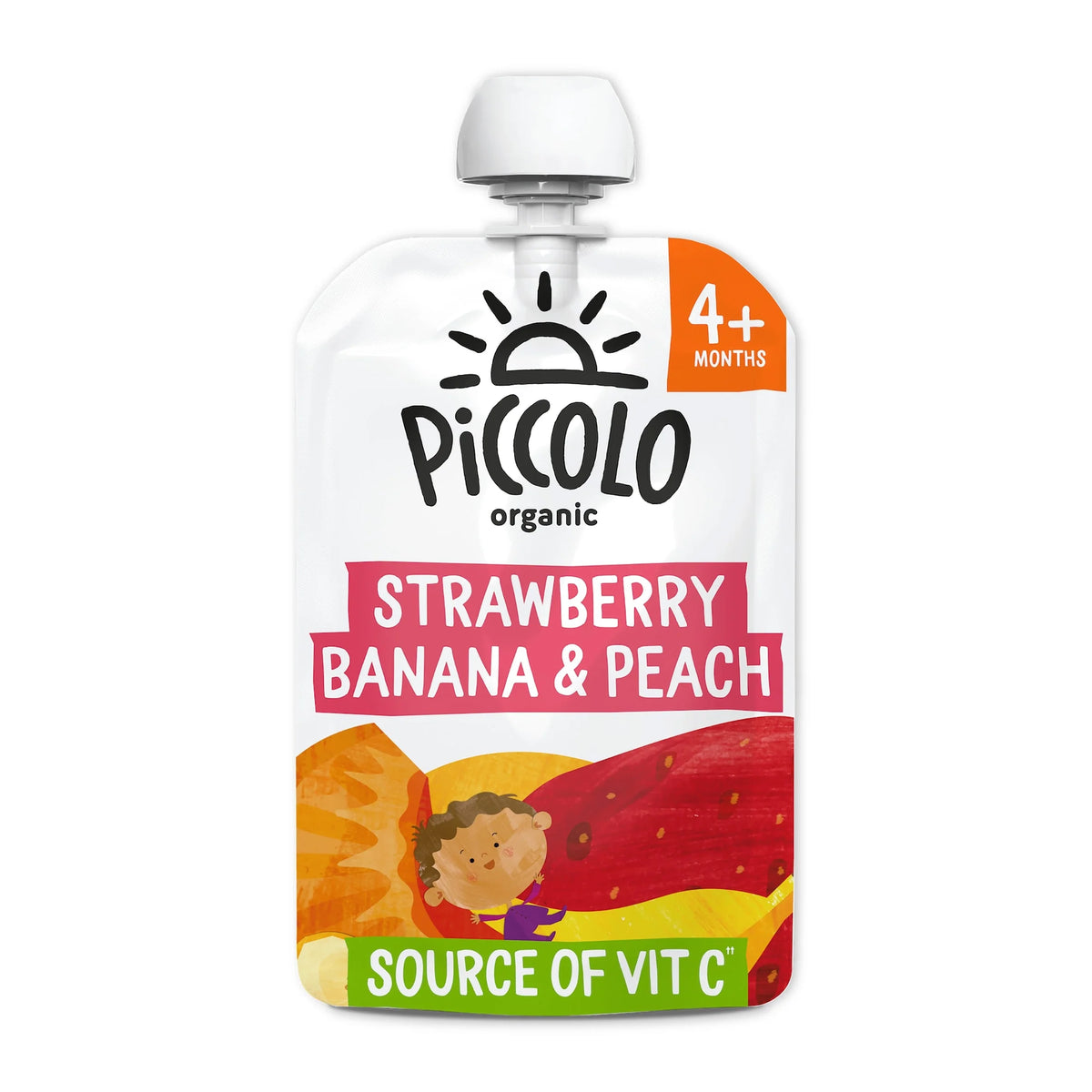 Organic Strawberry Banana & Peach 100g by PICCOLO
