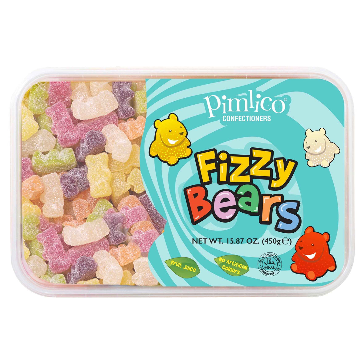 Halal Fizzy Bears 450g by PIMLICO