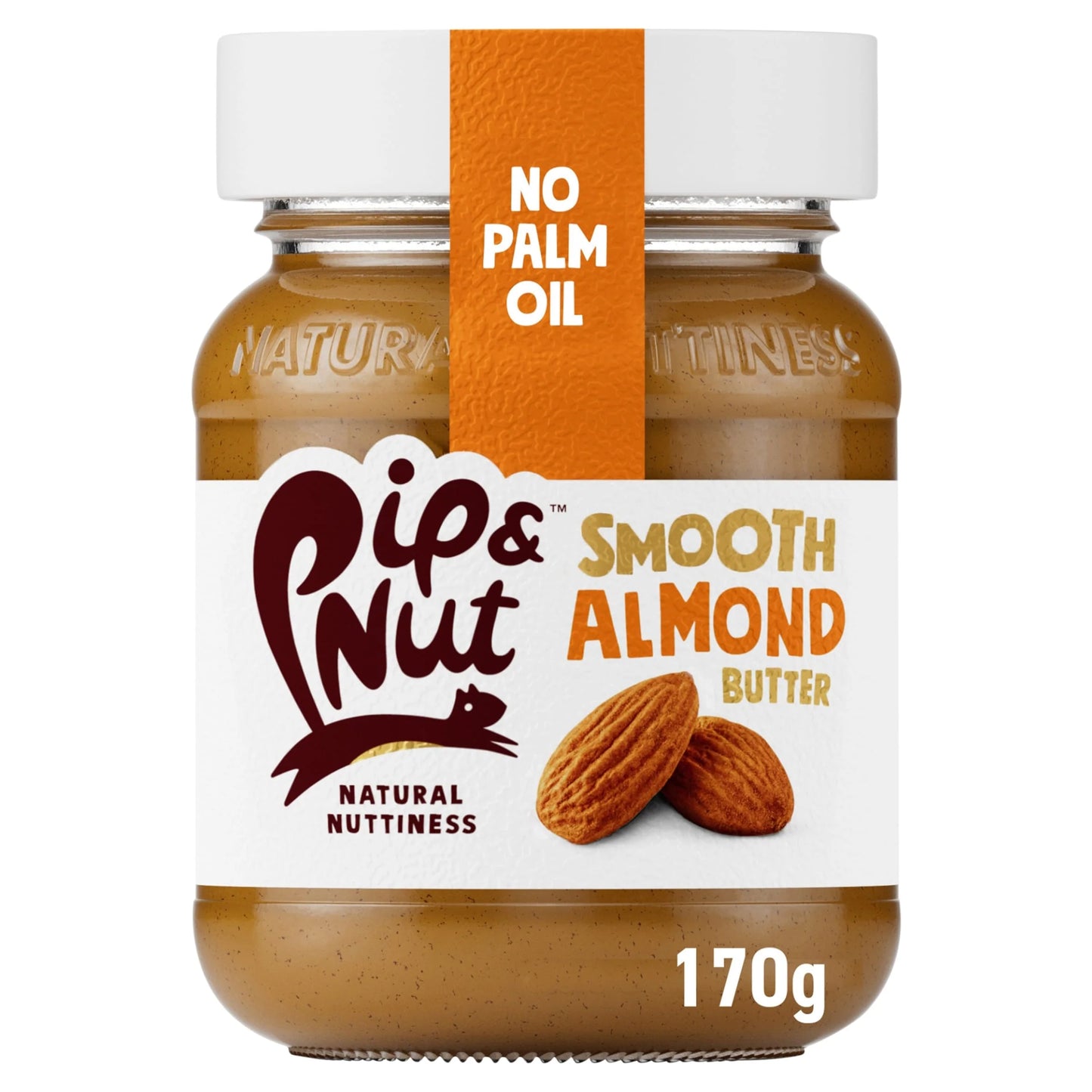 Smooth Almond Butter 170g by Pip & Nut