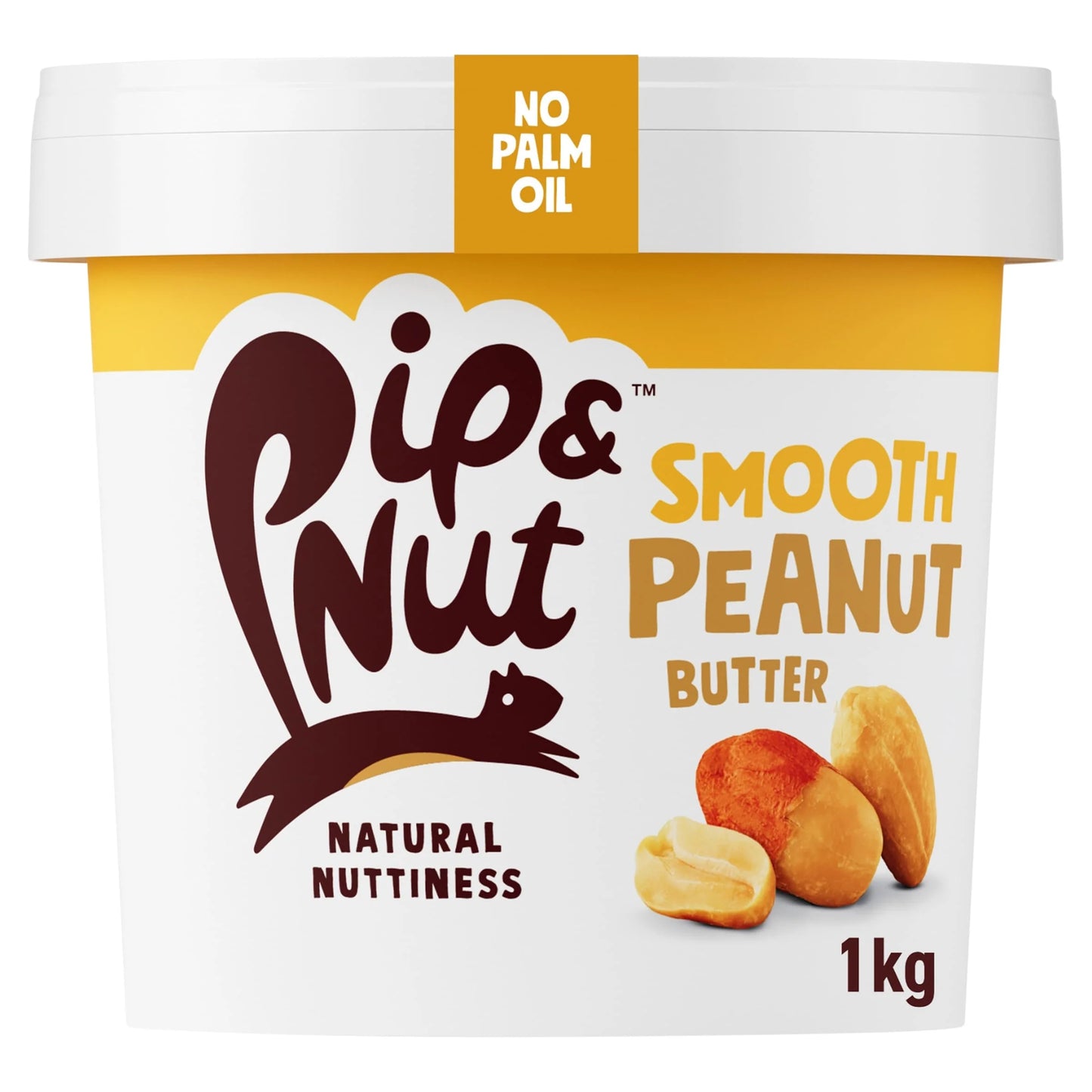 Smooth Peanut Butter 1kg by Pip & Nut