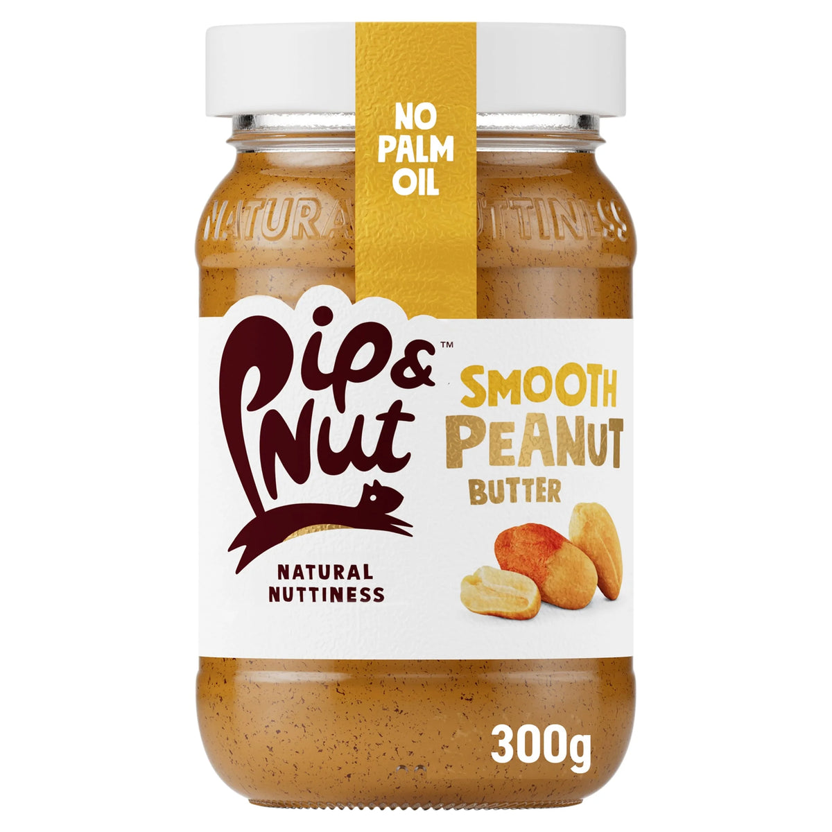 Smooth Peanut Butter 300g by Pip & Nut