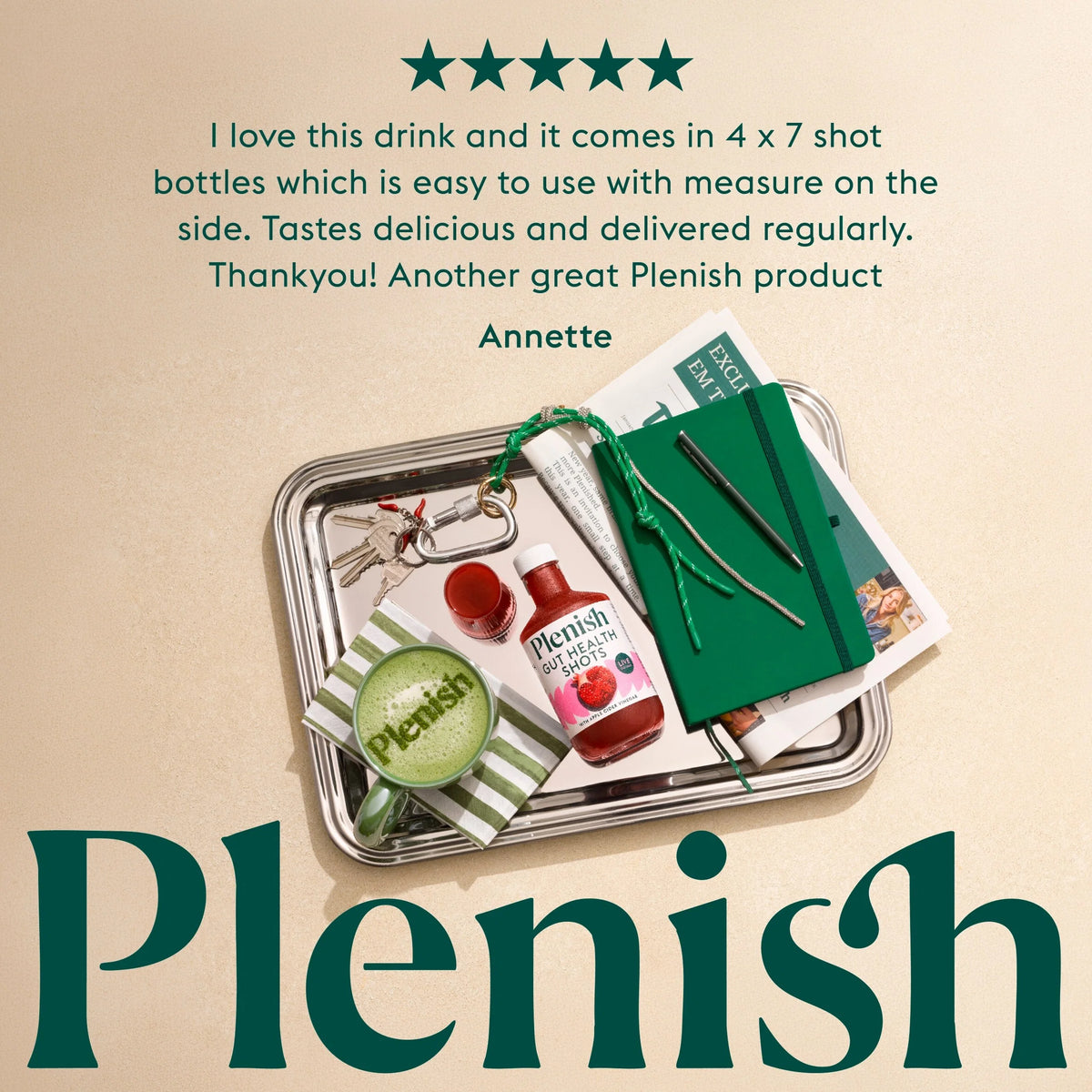 Berry Gut Health Dosing Bottle 7x by Plenish