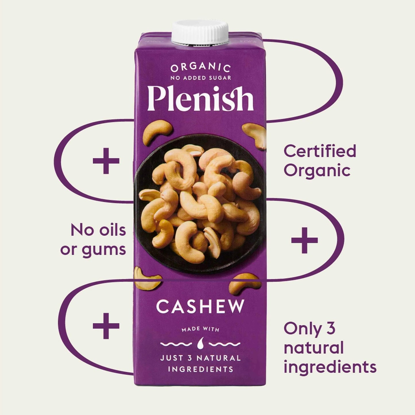 Organic Cashew Milk Dairy Alternative by Plenish