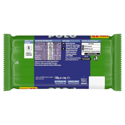 Original Mint Tube Multipack 34g 4 Pack by POLO