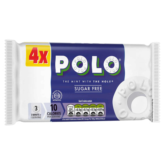 Sugar Free Mint Tube Multipack 33.4g 4 by POLO