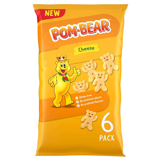 Pom-bear Cheese Multipack Crisps 6x13g by POM BEAR