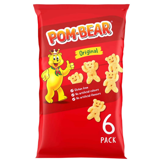 Pom-bear Original Multipack Crisps 6x13g by POM BEAR