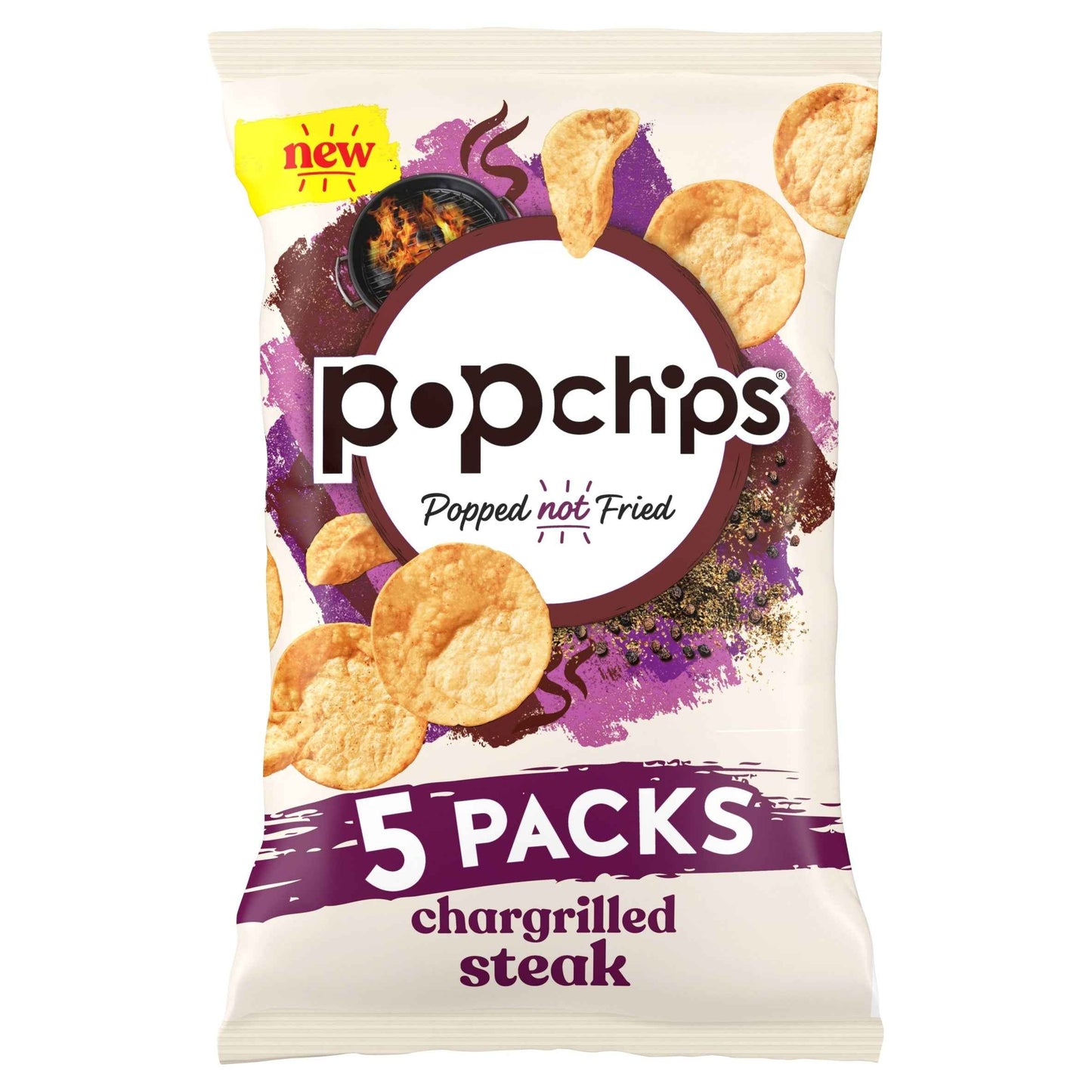 Chargrilled Steak Multipack Crisps by popchips